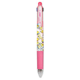 SARASA Multi 0.5 Piyokomame Pink - 4-Color Gel Ballpoint Pen + Mechanical Pencil