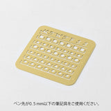 Midori Brass Calendar Template Stencil-Monthly Block-Small Size