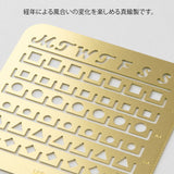 Midori Brass Calendar Template Stencil-Monthly Block-Medium Size