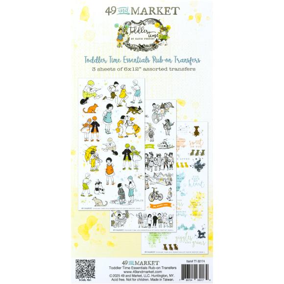 49 & Market Essentials Rub-On Transfers - Toddler Time