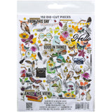 49 and Market Curiosities In Willow Grove Ephemera Set - Icons And Titles Die Cuts 152