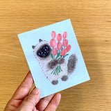 4legs Cat and Tulip Mini Paper (20 sheets)