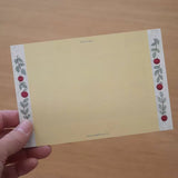 Size: 10cm x 14.8cm.
Double-sided full color.
Material: Paper (textured, slightly thick paper, ivory color)

The paper is environmentally friendly&nbsp;and contains over 30% non-wood bamboo pulp for a warm texture

Please note that the actual color may appear different&nbsp;on your computer or smartphone monitor.