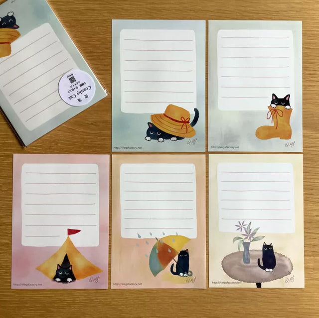 4legs A6 Letter Paper - Cranky Cat

Featuring charming watercolor of cranky cats from Japanese illustrator 4legs

It is a convenient size that is not too big or too small.&nbsp;Please use it&nbsp;as a communication tool for small thank you and announcements.&nbsp;There are no lines on the front side, so&nbsp;you can use it freely as&nbsp;a shop card or business card&nbsp;with stamps and stickers&nbsp;as well as memos and letters.&nbsp;It is a great gift for people who like paper.&nbsp;The gorgeous and gentl
