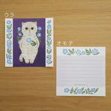 Featuring charming watercolor of cats with flowers and plants from Japanese illustrator 4legs

It is a convenient size that is not too big or too small.&nbsp;Please use it&nbsp;as a communication tool for small thank you and announcements.&nbsp;There are no lines on the front side, so&nbsp;you can use it freely as&nbsp;a shop card or business card&nbsp;with stamps and stickers&nbsp;as well as memos and letters.&nbsp;It is a great gift for people who like paper.&nbsp;The gorgeous and gentle designs&nbsp;will