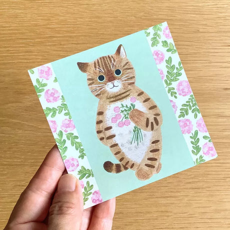 4legs Cat Memo - New #1 Kita

Featuring charming watercolor of a cat from Japanese illustrator 4legs

It is a convenient size that is not too big or too small.&nbsp;Please use it&nbsp;as a communication tool for small thank you and announcements.&nbsp;There are no lines on the front side, so&nbsp;you can use it freely as&nbsp;a shop card or business card&nbsp;with stamps and stickers&nbsp;as well as memos and letters.&nbsp;It is a great gift for people who like paper.&nbsp;The gorgeous and gentle designs&nb