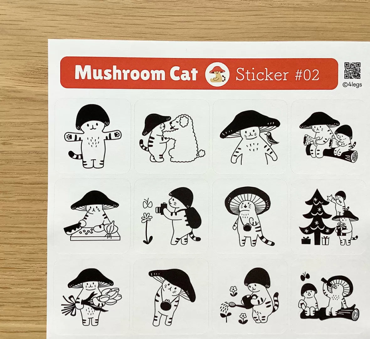 Featuring adorable illustrations inspired by the daily life of mushrooms, this sheet brings a cozy, storybook feel to all your creative projects. These sticker sheets feature 20 different designs! These designs add personality and charm to journals, planners, scrapbooks, and happy mail.

Size: approx. 3.75in x 4.75in
Contents: 1 sheet