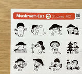 Featuring adorable illustrations inspired by the daily life of mushrooms, this sheet brings a cozy, storybook feel to all your creative projects. These sticker sheets feature 20 different designs! These designs add personality and charm to journals, planners, scrapbooks, and happy mail.

Size: approx. 3.75in x 4.75in
Contents: 1 sheet