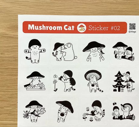Featuring adorable illustrations inspired by the daily life of mushrooms, this sheet brings a cozy, storybook feel to all your creative projects. These sticker sheets feature 20 different designs! These designs add personality and charm to journals, planners, scrapbooks, and happy mail.

Size: approx. 3.75in x 4.75in
Contents: 1 sheet
