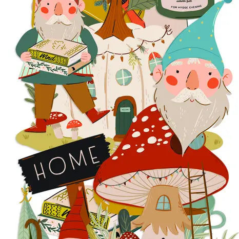 Fancy Pants Designs Ephemera - Enchanted Garden - Gnome