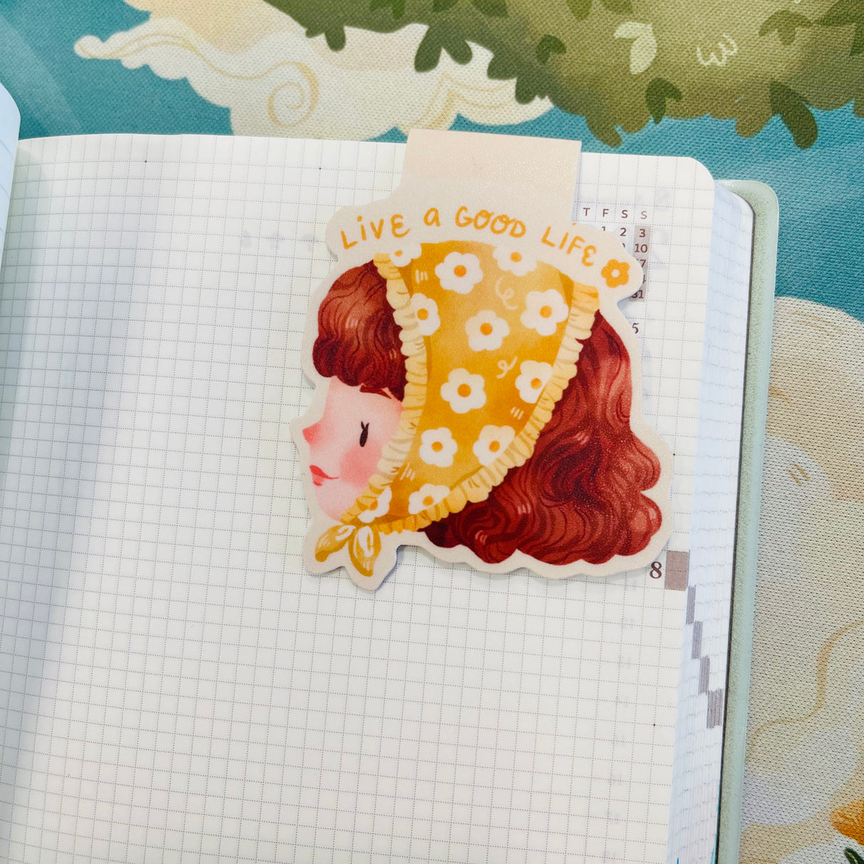 PaperaicaShop Live a Good Life Magnetic Bookmark