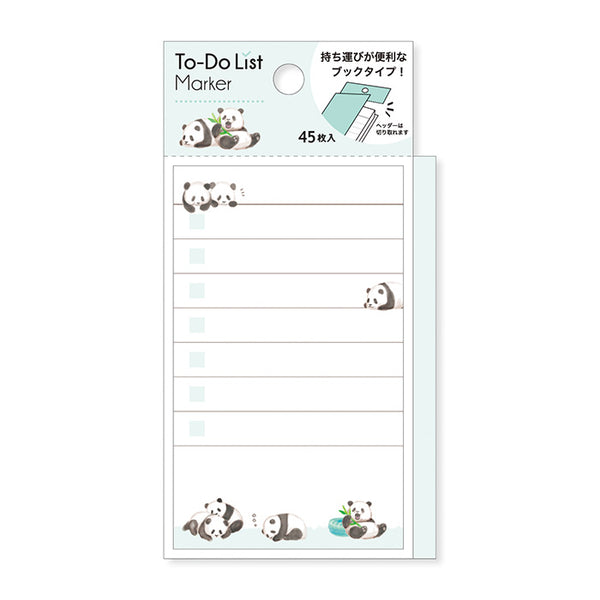 Panda Bear To Do List Sticky Notes