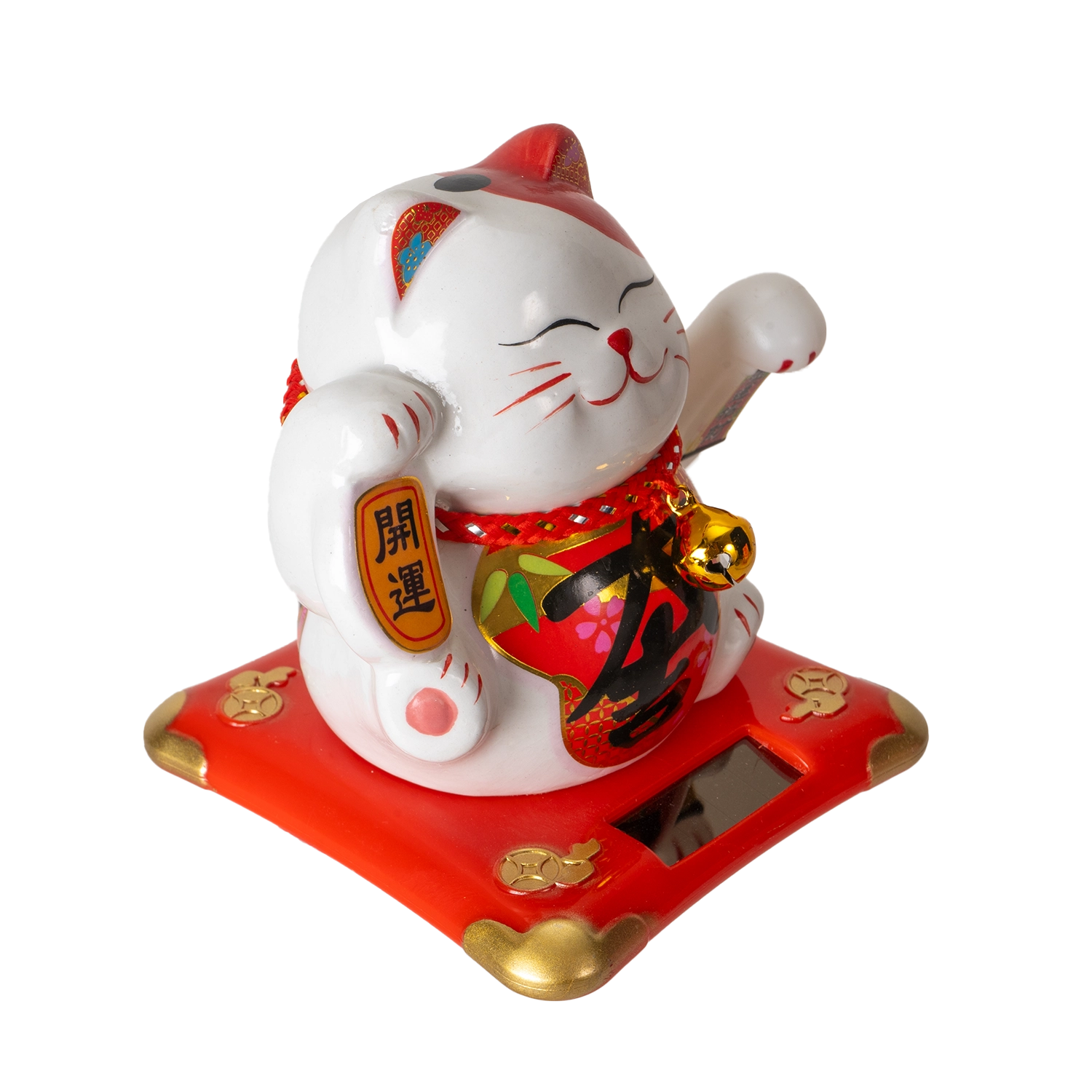 Urban Tokyo - 5 Inch Tall Solar Powered Lucky Cat with Movable Arm

Size: 5"H

Material: Ceramic