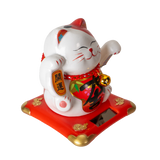 Urban Tokyo - 5 Inch Tall Solar Powered Lucky Cat with Movable Arm

Size: 5"H

Material: Ceramic