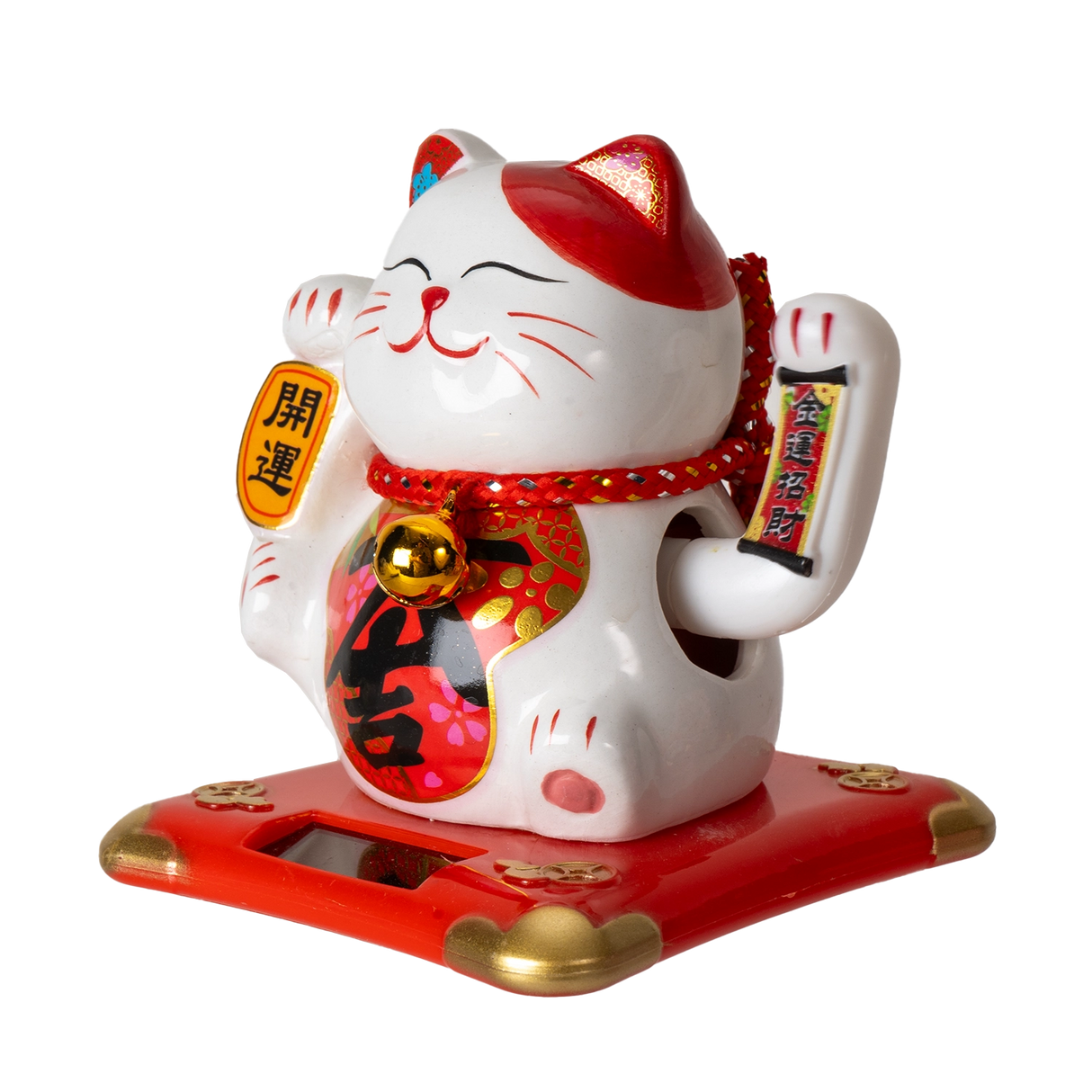 Urban Tokyo - 5 Inch Tall Solar Powered Lucky Cat with Movable Arm

Size: 5"H

Material: Ceramic