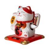 Urban Tokyo - 5 Inch Tall Solar Powered Lucky Cat with Movable Arm

Size: 5"H

Material: Ceramic