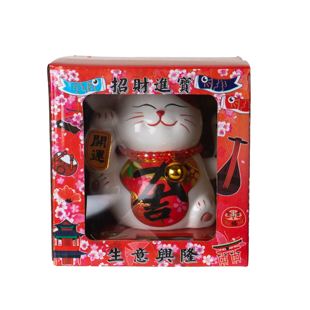 Urban Tokyo - 5 Inch Tall Solar Powered Lucky Cat with Movable Arm

Size: 5"H

Material: Ceramic