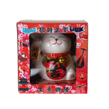 Urban Tokyo - 5 Inch Tall Solar Powered Lucky Cat with Movable Arm

Size: 5"H

Material: Ceramic