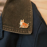 Fox in Forest Enamel Pin