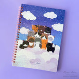 Night Skies Purrs & Clouds: Reusable Sticker Book