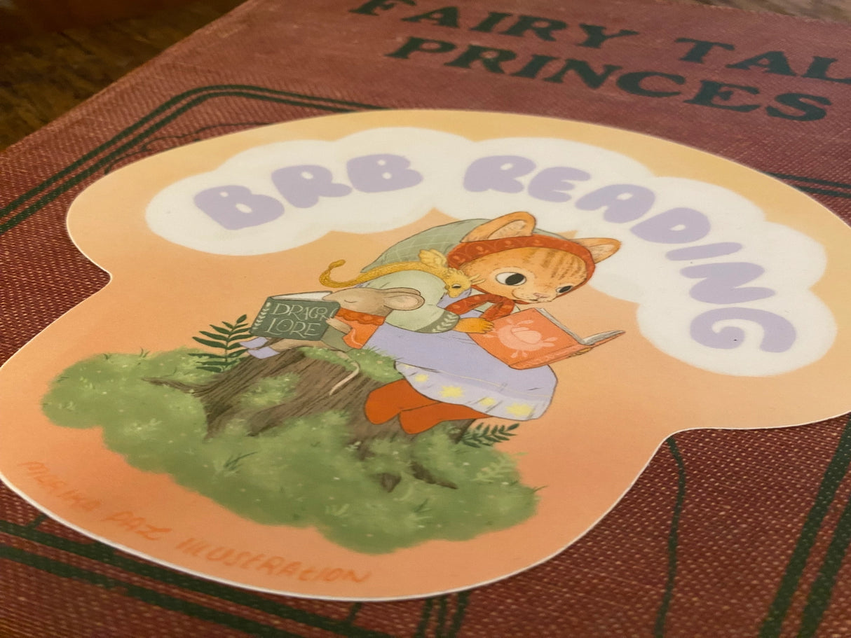 Marika Paz Vinyl Sticker - BRB Reading