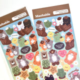 Maobabie Sticker Sheet - Little Cowboy Cats