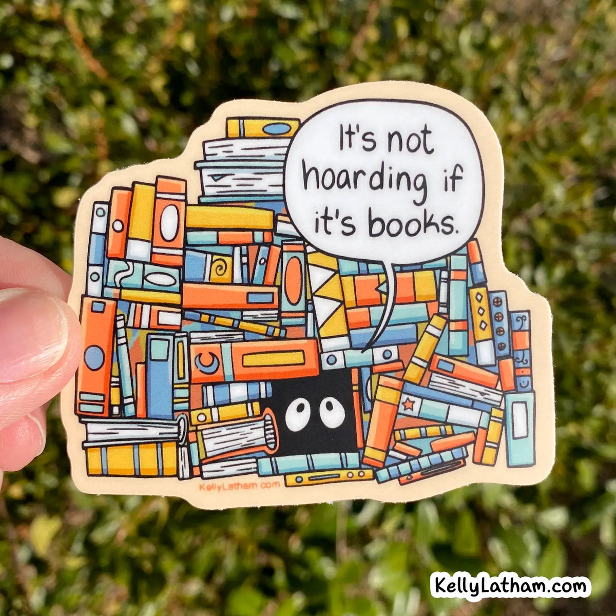 It's Not Hoarding If It's Books Vinyl Sticker – Little Craft Place