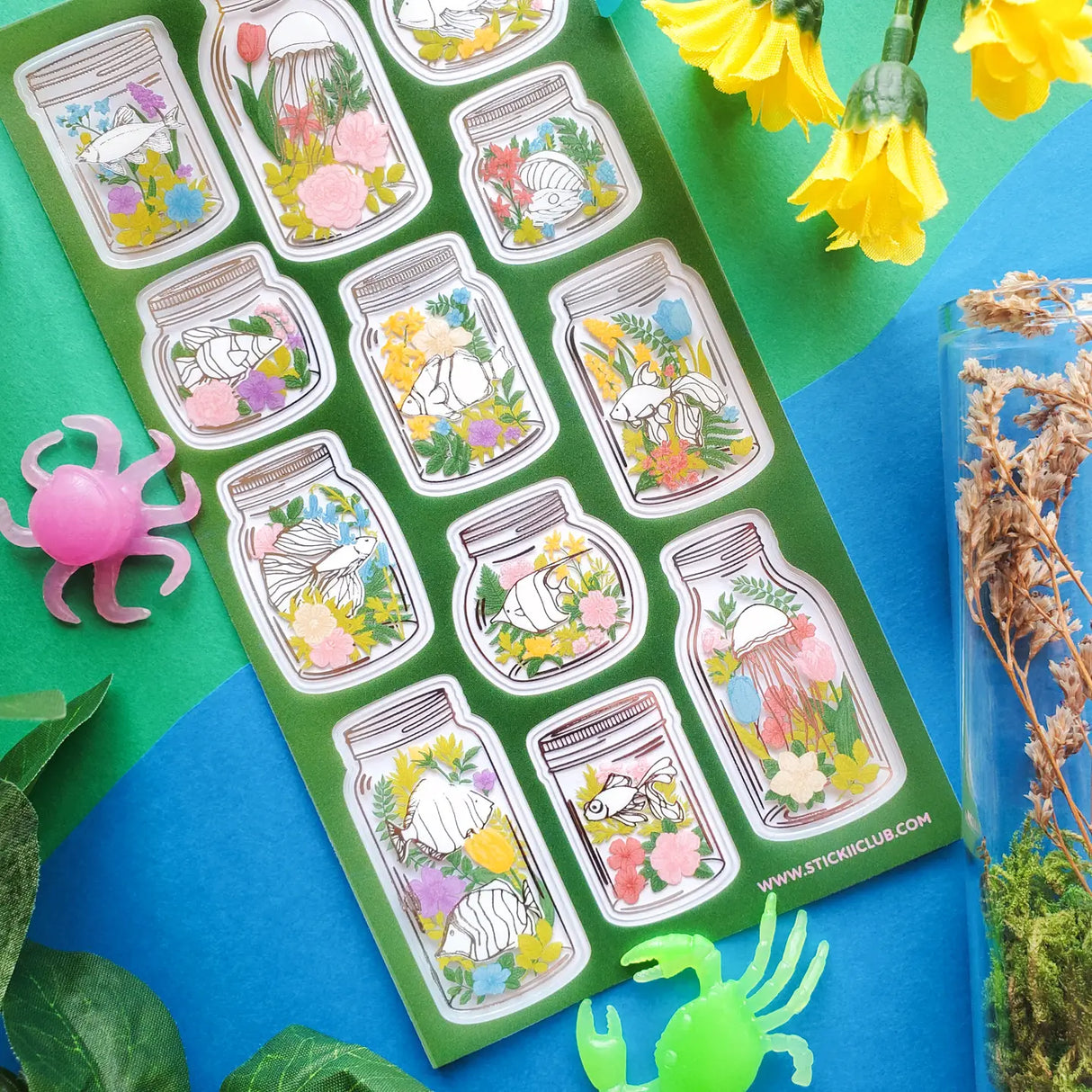 STICKII Aquarium Terrariums Sticker Sheet