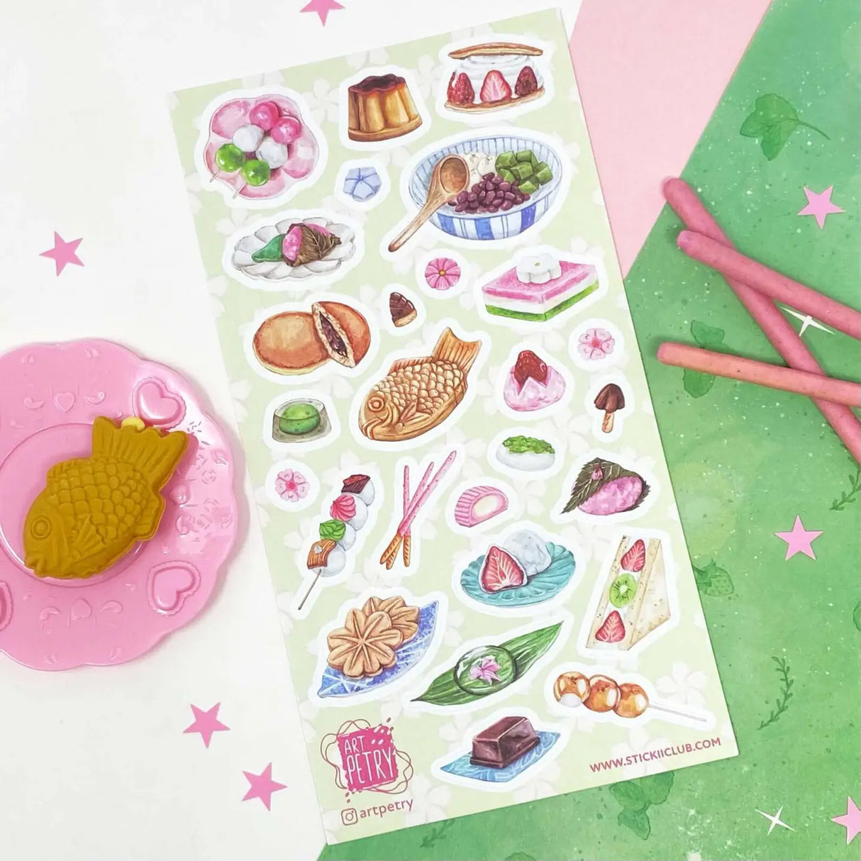 STICKII Traditional Asian Snacks Sticker Sheet