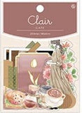 Girl Clair Cafe Clear Flake Sticker