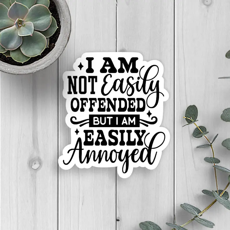 Easily Offended Vinyl Sticker – Little Craft Place