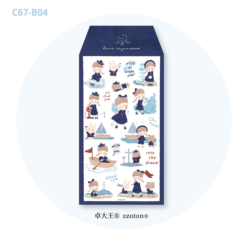 Featuring an adorable collection of sea themed illustrations, this sticker sheet adds a sweet, romantic touch to planners, cards, photo albums, and creative projects. Each design is printed on durable PVC material for crisp colors and long‑lasting use.