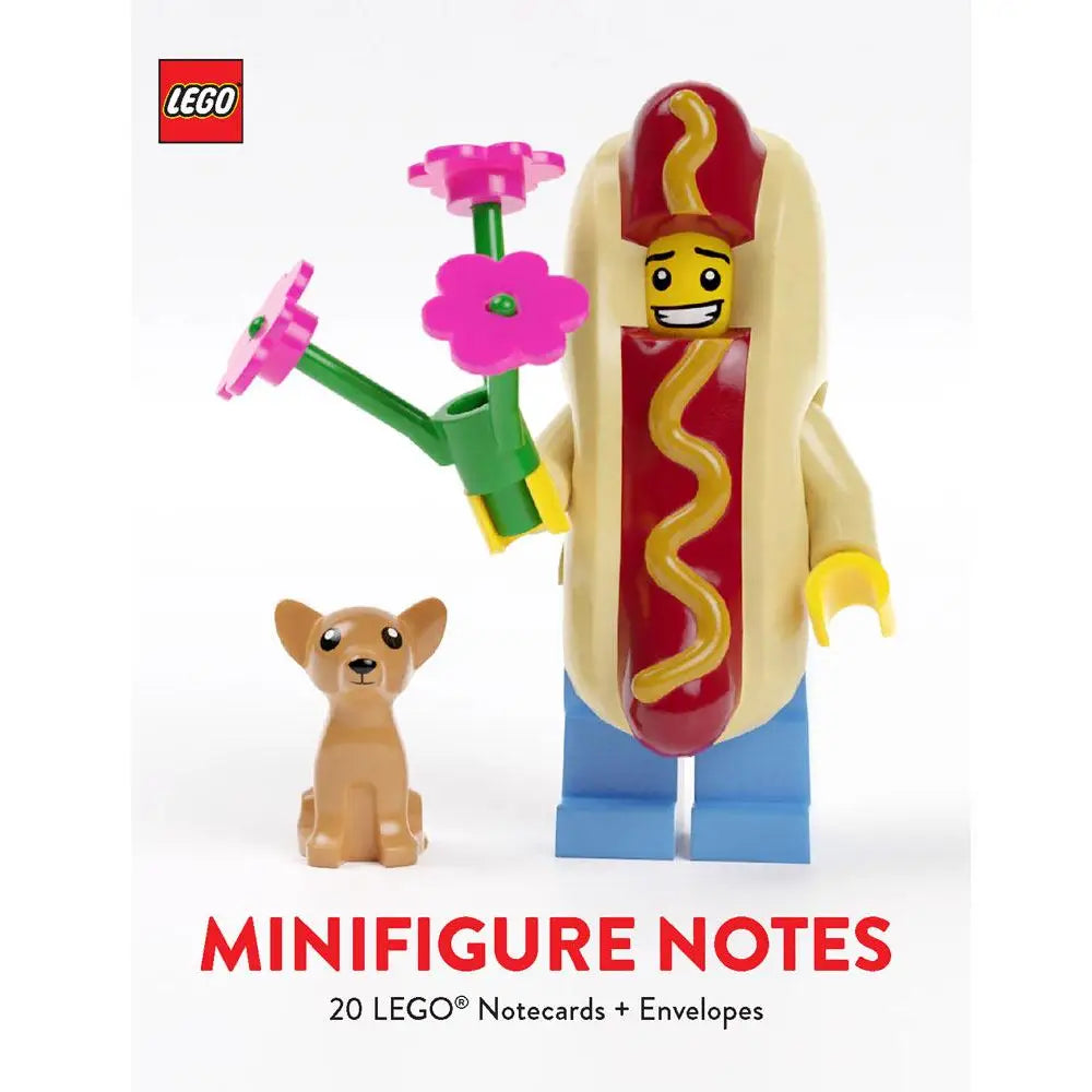 Lego Minifigure Notes: 20 Notecards and Envelopes