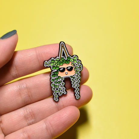 String of Pearls Enamel Pin