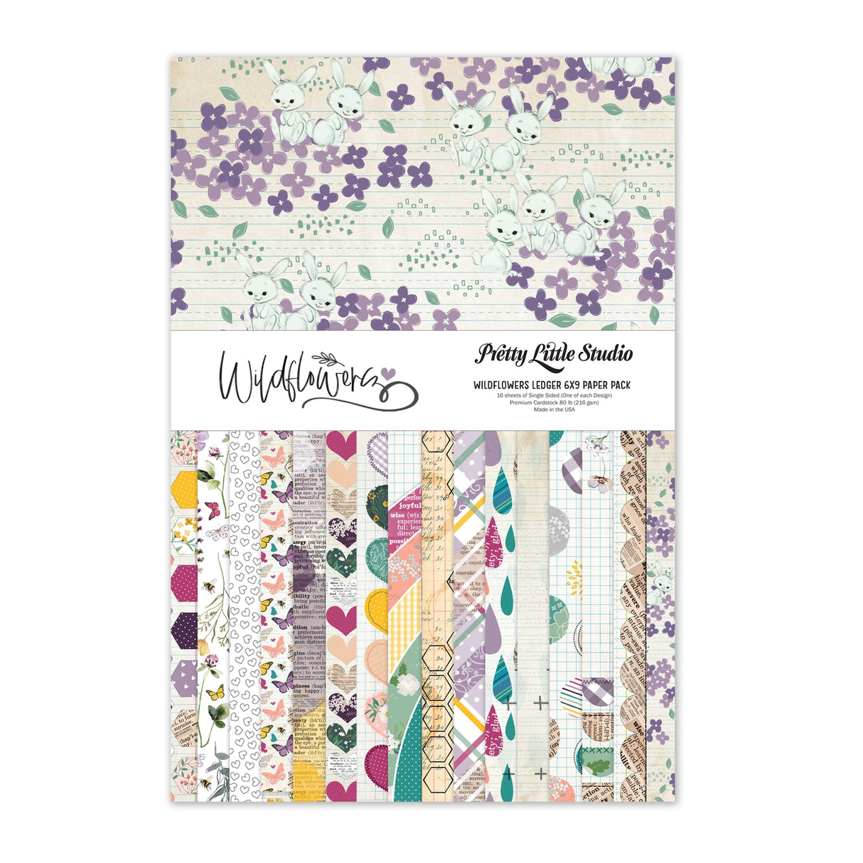 Wildflower Collection - 6x9 Single Sided Paper Pack - 16 Sheets