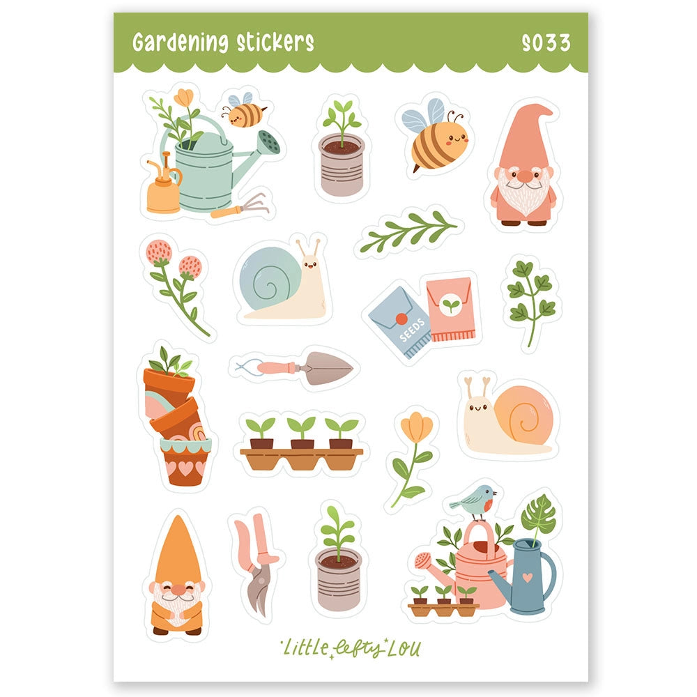 Gardening Waterproof Stickers