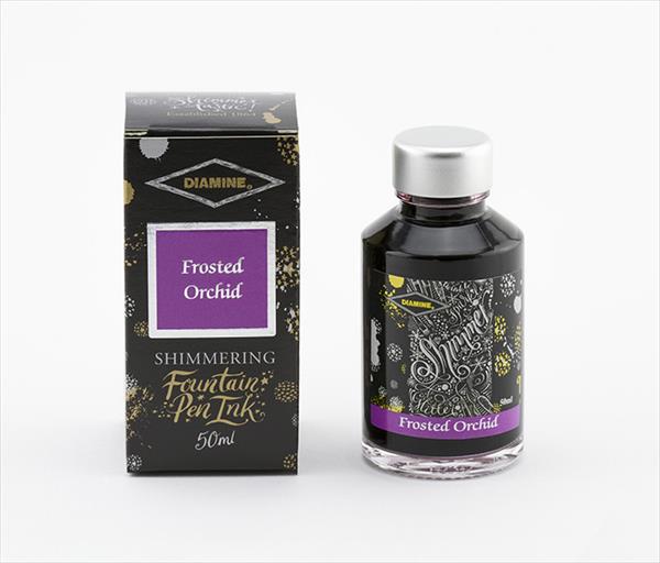 Diamine Shimmer 50ml Fountain Pen Ink - Frosted Orchid