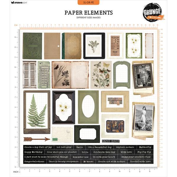 Nr. 10, Frames & Texts Grunge Paper Elements