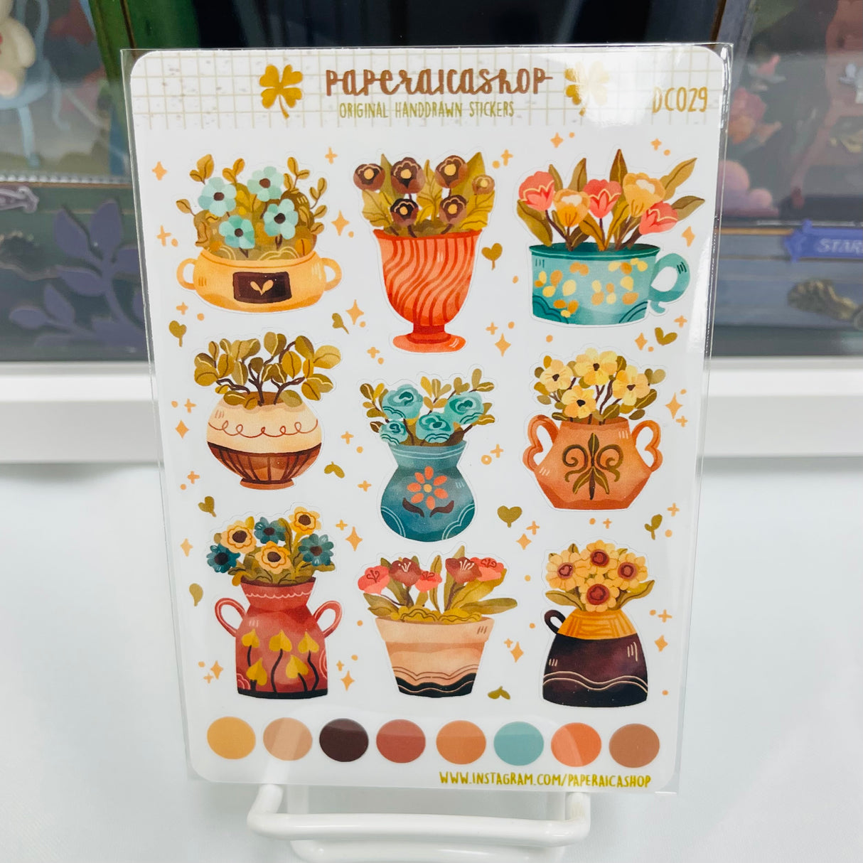 PaperaicaShop Flower Pot Planner Sticker