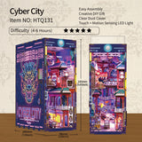 Diy Miniature House Book Nook Kit: Cyber City w/ Dust Cover