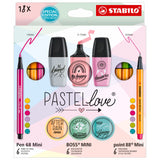 Marker Wallet Set 18-Piece Set (6 Point 88, 6 Pen 68 & 6 BOSS Mini)