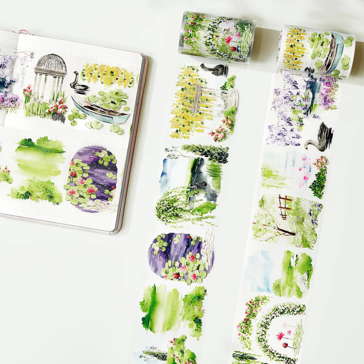 Monet's Garden Wide Washi/PET Tape