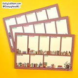 Bookshelf Notepad Weekly Planner