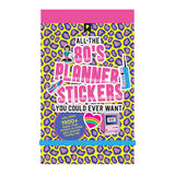 Revel in the glory day of 8-bit graphics and mall food courts with this MEGA HAUL of 80's-themed planner stickers.

With 30 of fun and FUNctional stickers, this book will help you embrace your inner 80's child to get organized, stay on top of your to-dos, and track your habit goals. The boadcious bright colors, nostalgic references, and super fresh patterns will have you mentally singing your favorite monster ballad as you plaster these stickers all over your planner, bullet journal, and notebooks!
