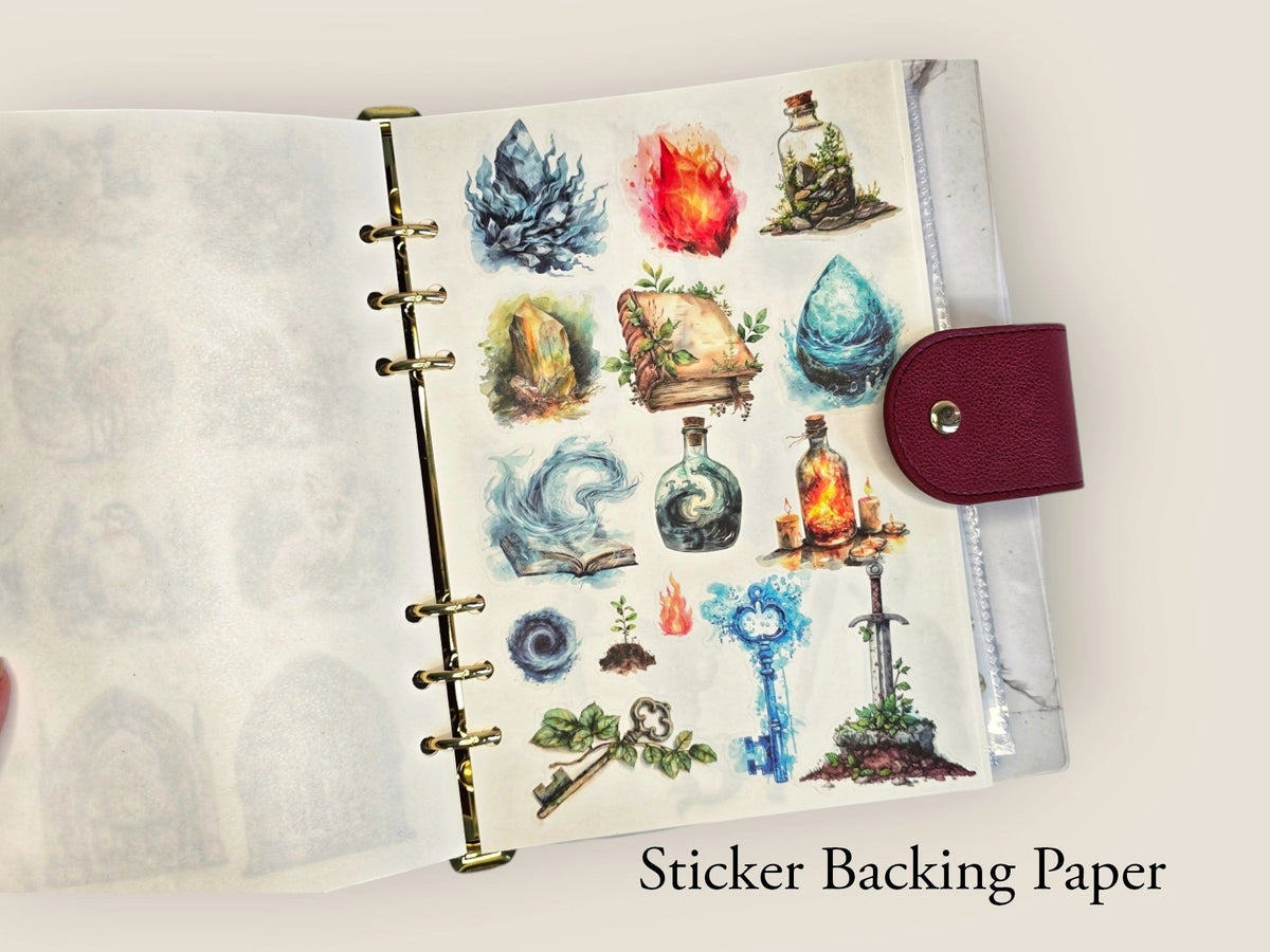 Sticker Backing Sheets for A5 Binder - Pack of 5 – Little Craft Place