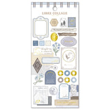 Pegatinas de papel para collage de Libre Azul