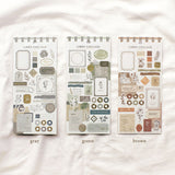 Pegatinas de papel para collage de Libre en color gris