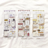 Pegatinas de papel para collage de Libre Yellow