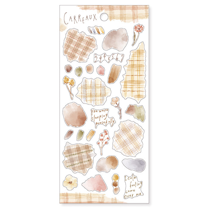 Carreaux Brown Sticker