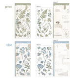 Paper & Plant Sticker Blue (2 sheets of stickers)